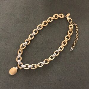 Chunky Gold & Silver Necklace by Chico's